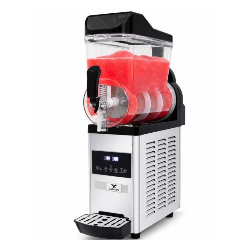 Maquina para Frappe Smoothies y Raspados 15 Litros Industrial Gutstark Despachador Enfriador Comercial para Cafeteria Bar y Negocio