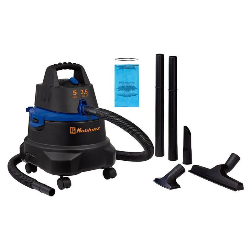 Aspiradora Koblenz WD-5 MA Seco-mojado 5 Gal Negra