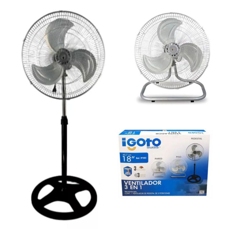 Ventilador pedestal 3 en 1