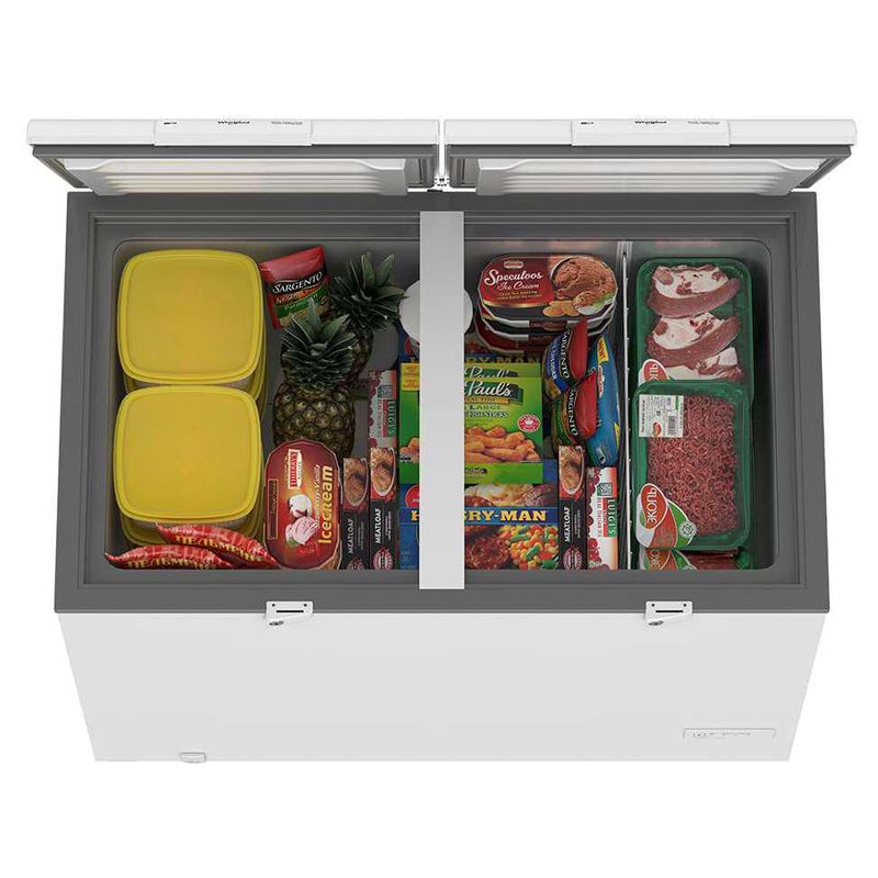 Congelador Horizontal Whirlpool 15 pies doble puerta WHB42EBTWJ Blanco