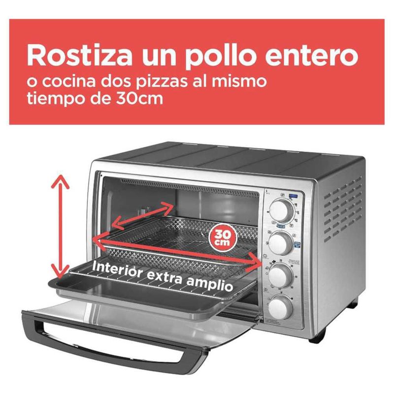 Horno freidora de aire B+D color Plateado TO4315SS-LA - H4315
