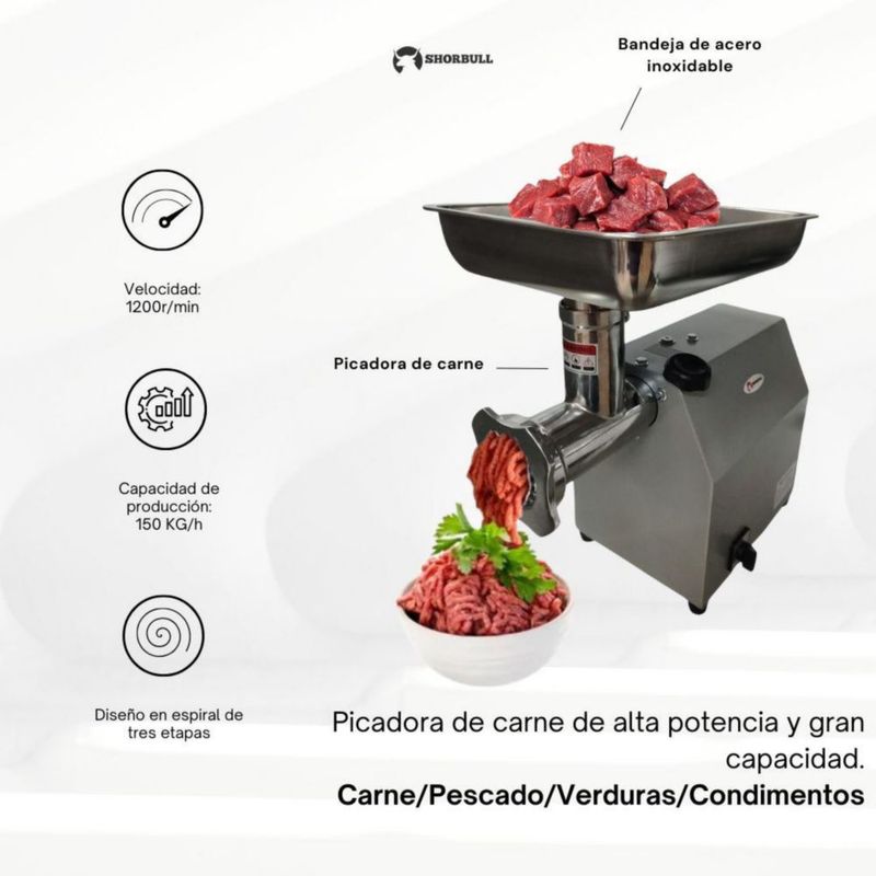 Molino de Carne Shorbull 110V Modelo 22