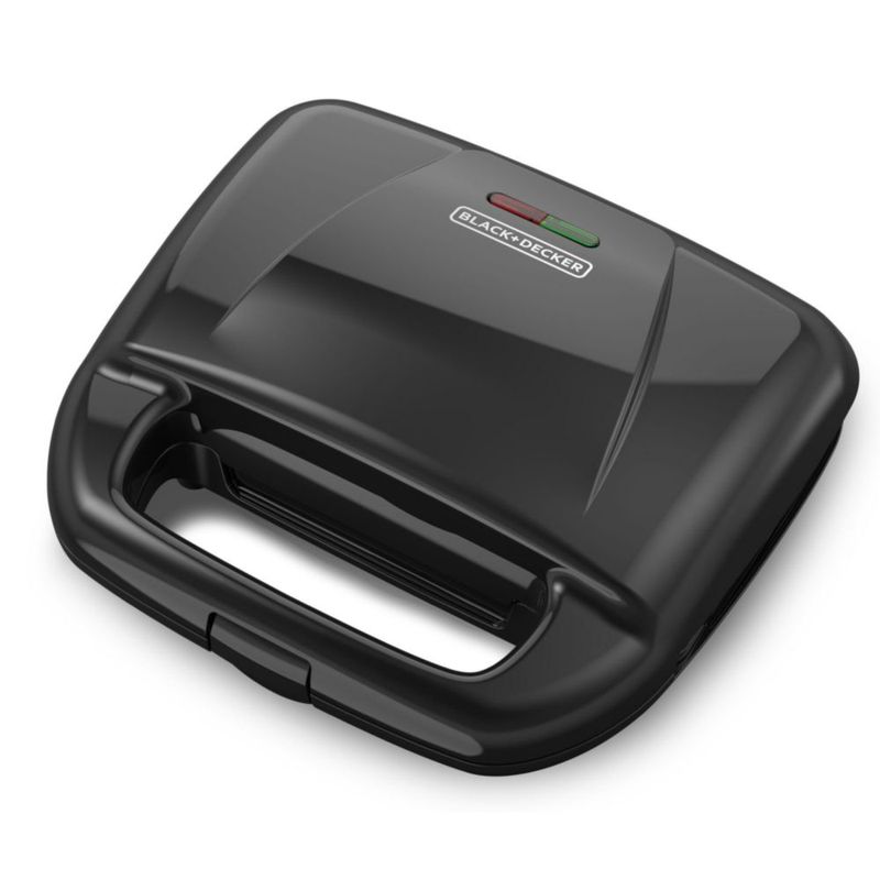 Waflera Black + Decker para 2 waffles con placas de teflón