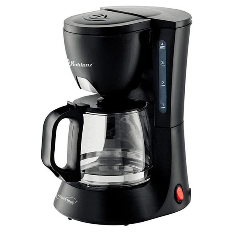Cafetera Personal Koblenz CKM-204 4 tazas 600ml Filtro Lavable