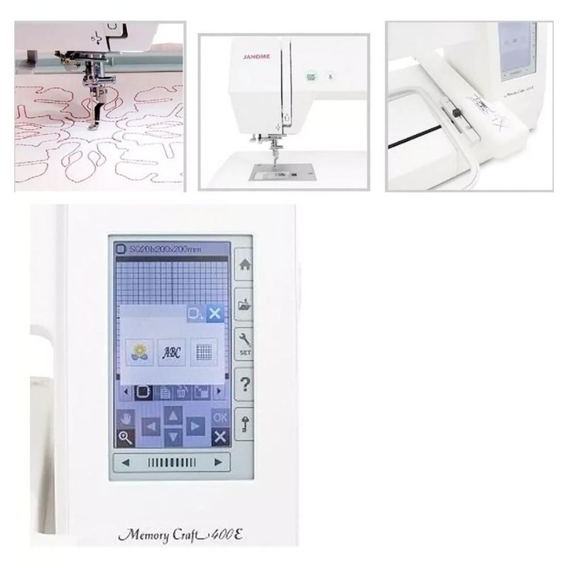 Máquina Bordadora Electrónica Doméstica Janome MC400E