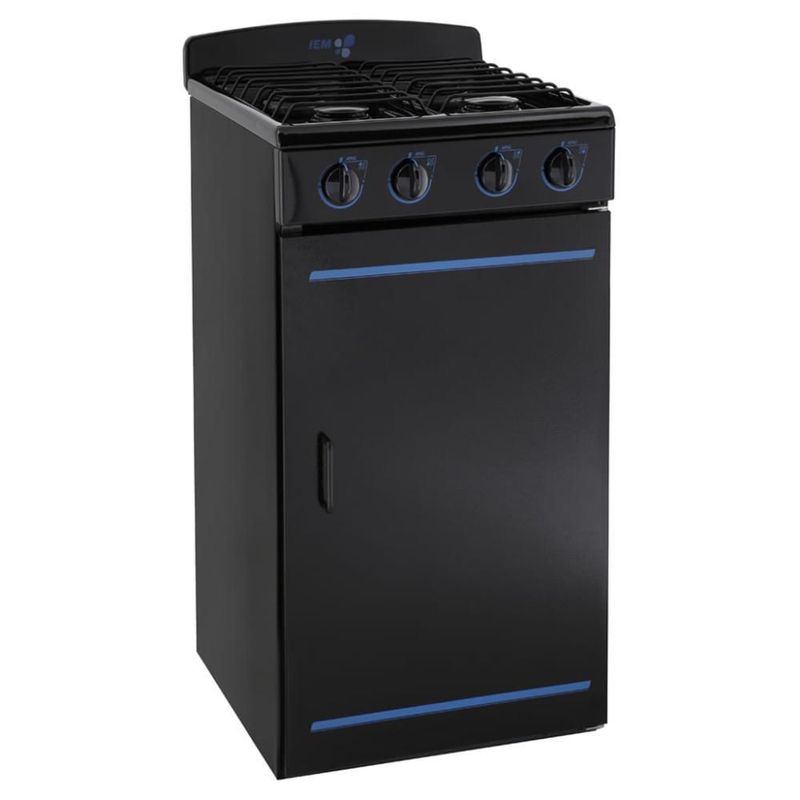 Estufa a Gas con Gabinete 51 cm Negra IEM