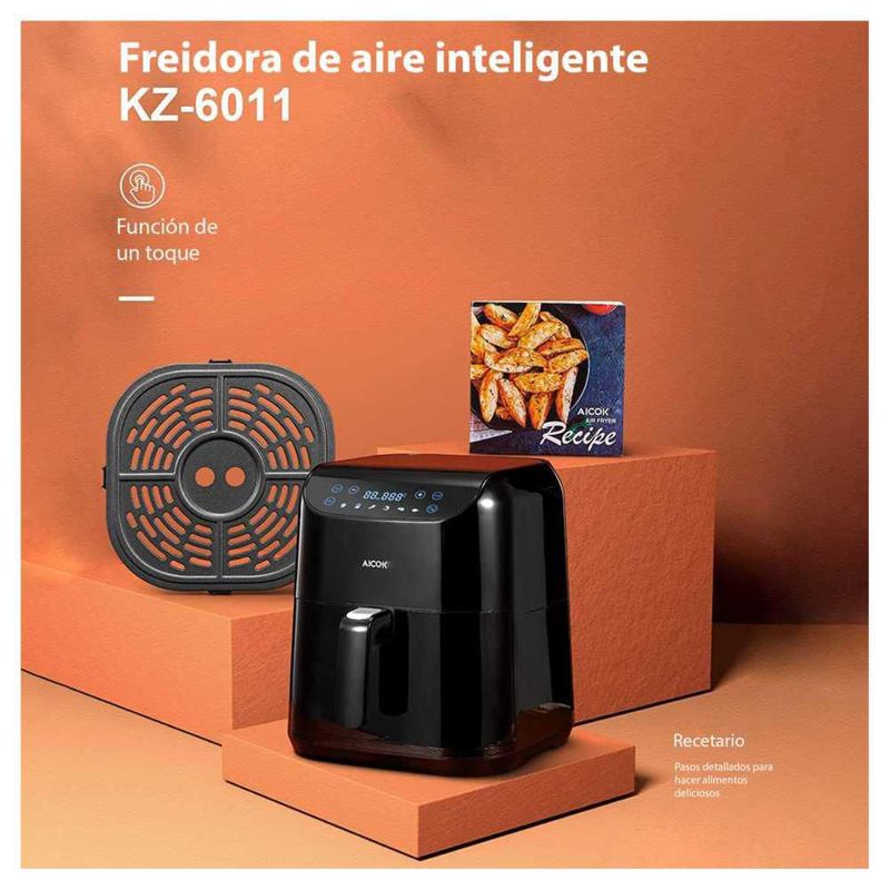 Freidora de aire Aicok 5.5L 6 programas panel táctil - FA4156