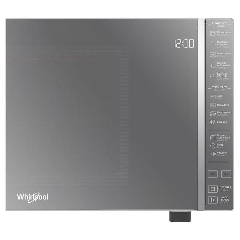 Microondas Whirlpool 1.1 p³ Silver Acabado Espejo WM2811D