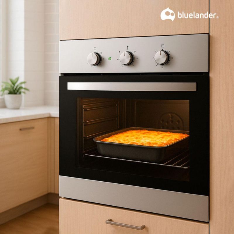 Horno Empotrable Gas LP, Puerta de Vidrio Doble, Control de Temporizador Ajustable, Fácil Instalación y Mantenimiento