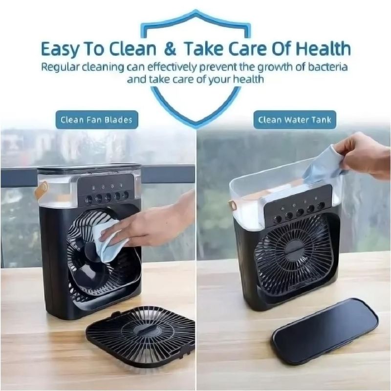 Ventilador MXAQB-001 AquaBreezeBlack Humidificador