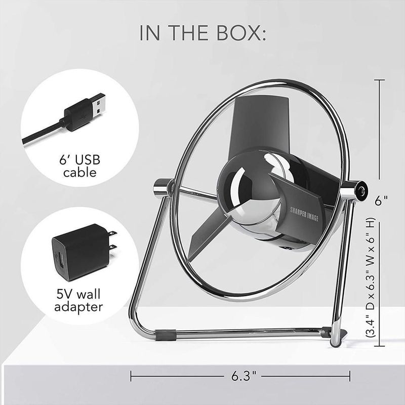 Soplador Aire Minimalista MXLBC-002 LuxaBreezeChrome Ventilador Aire Pequeño