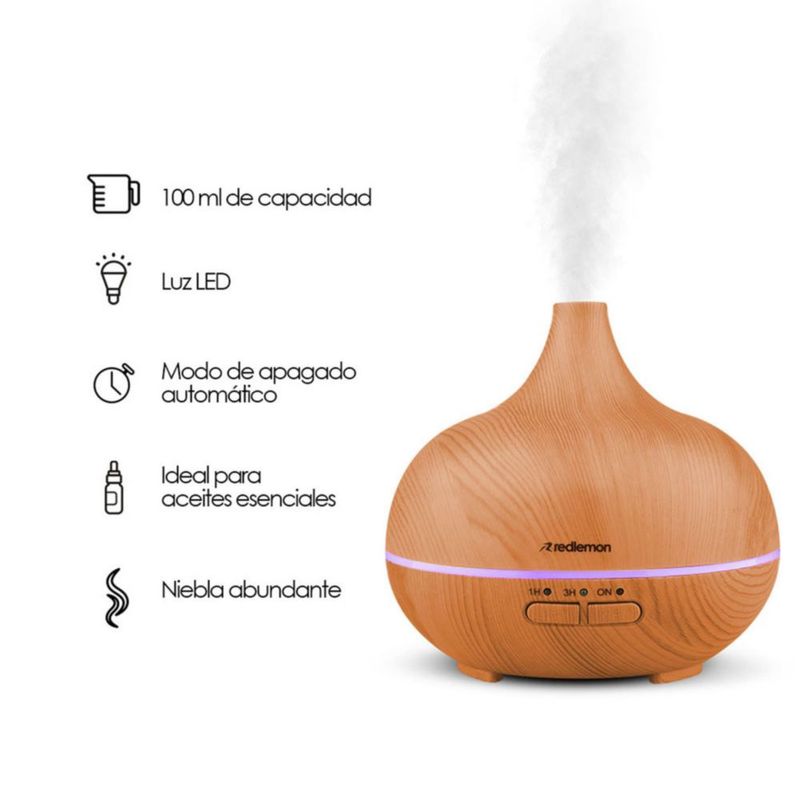 Humidificador Difusor Aceites Esenciales para Aromaterapia 100 ml