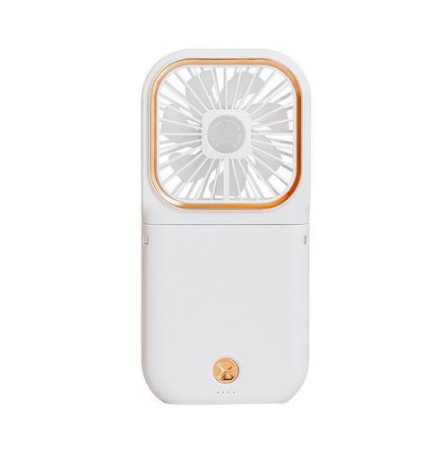 Ventilador de Mesa Plegable Mini Recargable USB,Color Blanco,Abanico Portátil de Mano y Escritorio,  Silencioso y Ligero.HOGAWAY