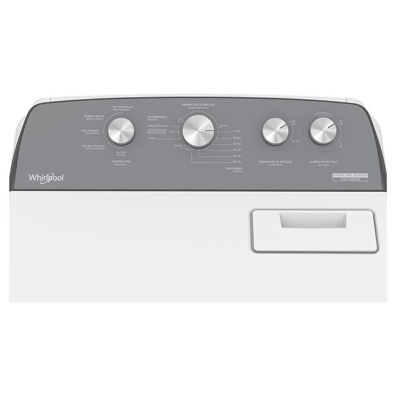 Secadora Carga Superior Whirlpool de Gas 21 kg Xpert Dry Sensor Global White 7MWGD2040JM