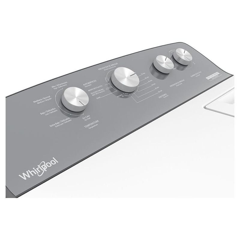 Secadora Carga Superior Whirlpool de Gas 21 kg Xpert Dry Sensor Global White 7MWGD2040JM