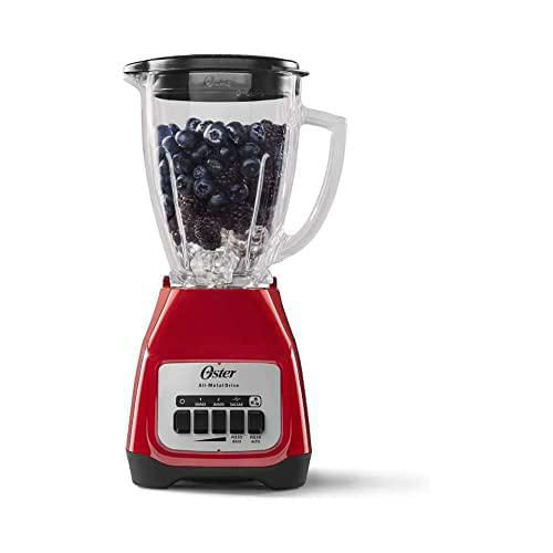 OZER Licuadora Kaliman Vidrio Roja 1.5L