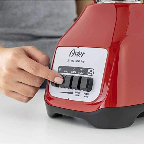 OZER Licuadora Kaliman Vidrio Roja 1.5L