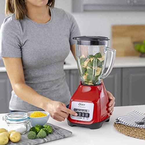 OZER Licuadora Kaliman Vidrio Roja 1.5L