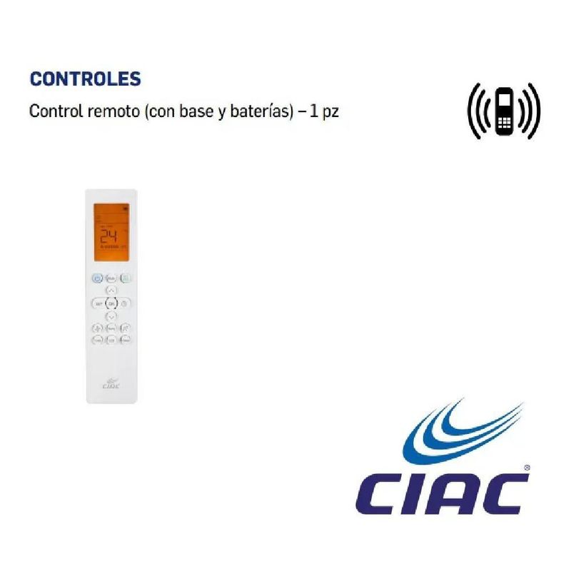 Aire Acondicionado Carrier 53FXQ183F COLOR BLANCO Inverter Frío/Calor 1.5 Toneladas 220V