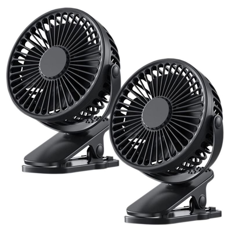 Mini Ventiladores Portatiles MXMZE-002 MiniBreezeBlack Ventilador Chico Practico
