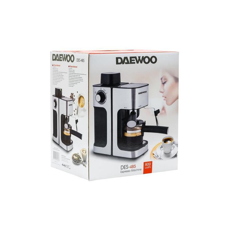 CAFETERA MAQUINA ESPRESSO DAEWOO DES-485 INDIVIDUAL 4 TAZAS