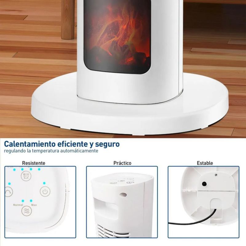 Calentador Eléctrico Bluelander 63 cm 220V con Control Remoto
