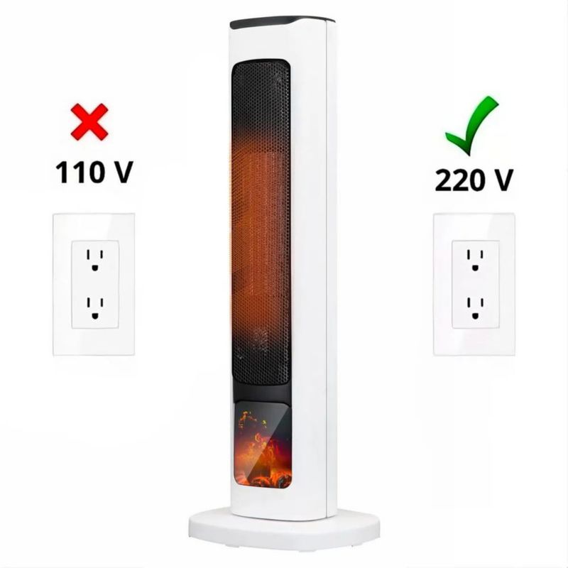 Calentador Eléctrico Bluelander 63 cm 220V con Control Remoto
