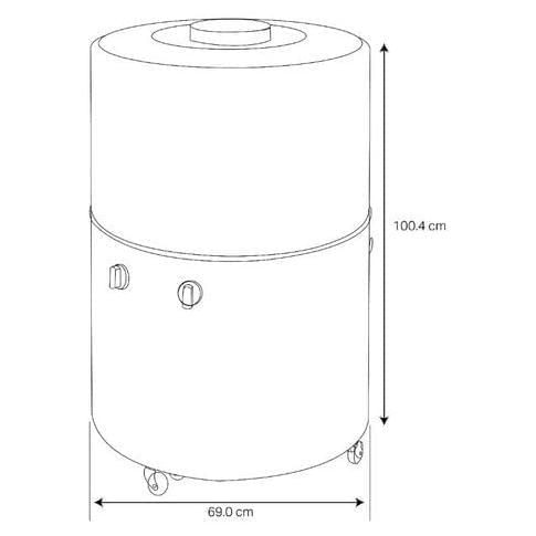 Lavadora Una Tina Acros 22kg Gris