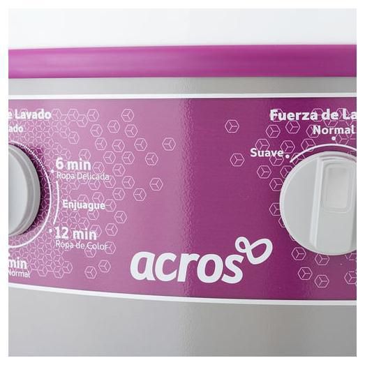 Lavadora Una Tina Acros 22kg Gris
