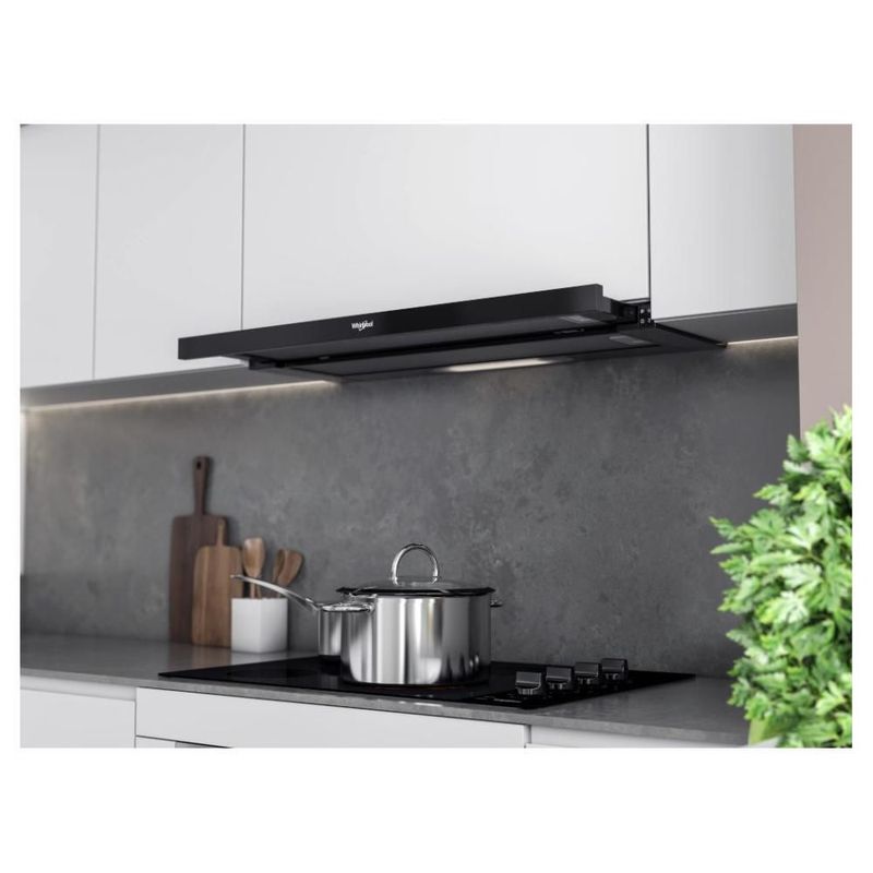 Campana Telescópica Retractil 90cms Whirlpool WHT9030B Negro