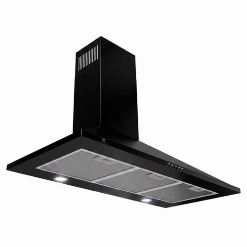 Campana para cocina de pared piramidal 90cm 3 Velocidades, Filtros malla metálica y Filtro de carbón activado, Extrae y Purifica Negro Avera CEP90N