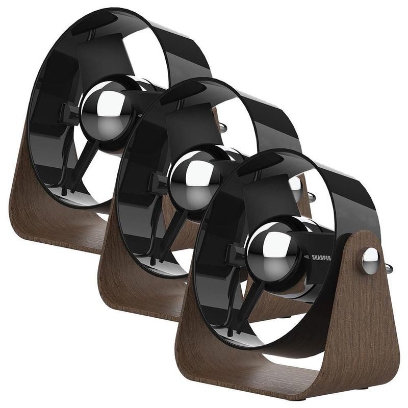 Ventilador Pequeño MXLBN-003 LuxaBreezeBlack Ventilador Aire Restaurante