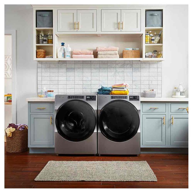 Secadora Carga Frontal Eléctrica 23kg Cromo Whirlpool 7MWED6605MC