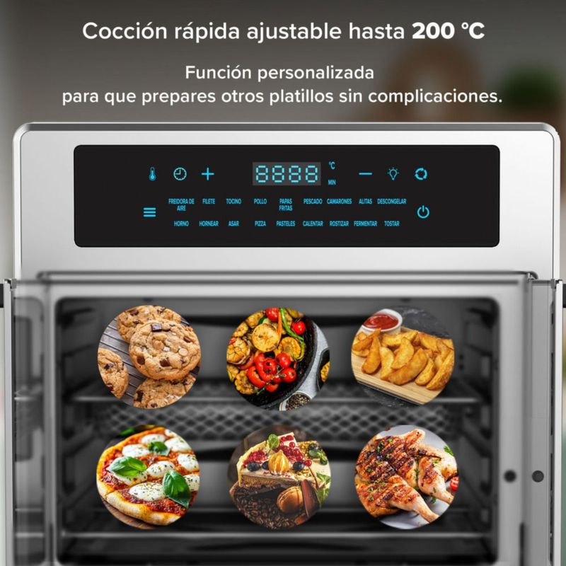 Horno Freidora de Aire Avera HPF01 Puertas Francesas Multifunción