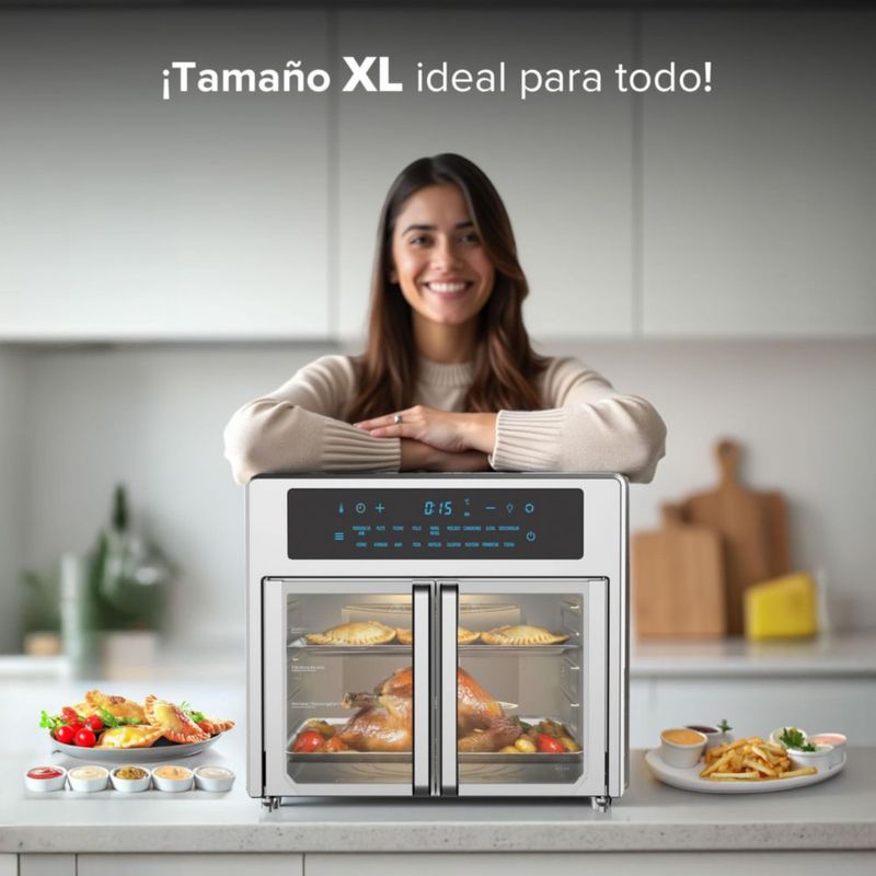 Horno Freidora de Aire Avera HPF01 Puertas Francesas Multifunción