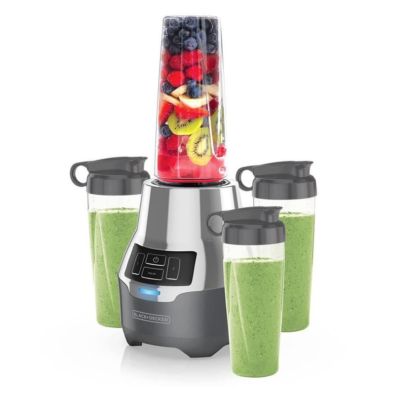 Licuadora personal black & decker pb2004g 2 vel 4 vasos plastico