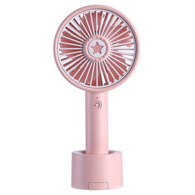 Ventilador pequeño de mano, portátil, portátil, pequeño mini recargable, silencioso, oficina, dormitorio, soporte de cuello halter.HOGAWAY