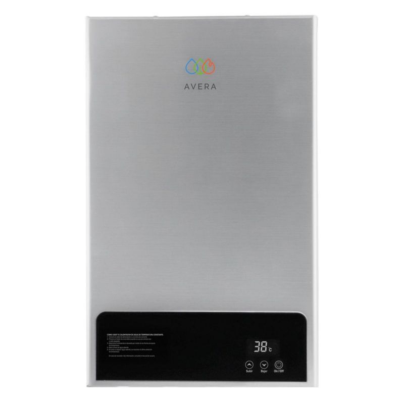 Calentador de agua instantáneo modulante Gas LP, Capacidad 10L/Minuto, 2 Servicios AVERA CM10