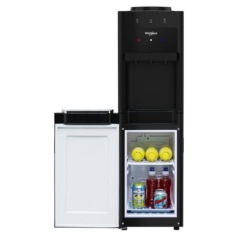 Despachador de Agua Whirlpool con Refrigerador Inferior Negro