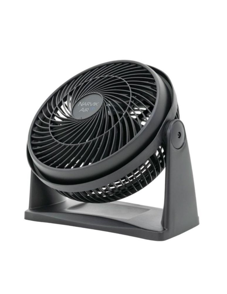 Narvik Ventilador de 9" 2 en 1: Piso y Pared 33W Silencioso con Aspas Plásticas, Modelo NA2009