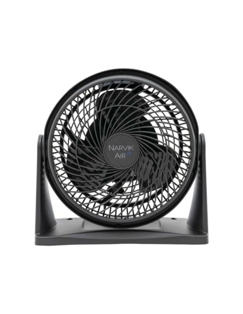 Narvik Ventilador de 9" 2 en 1: Piso y Pared 33W Silencioso con Aspas Plásticas, Modelo NA2009