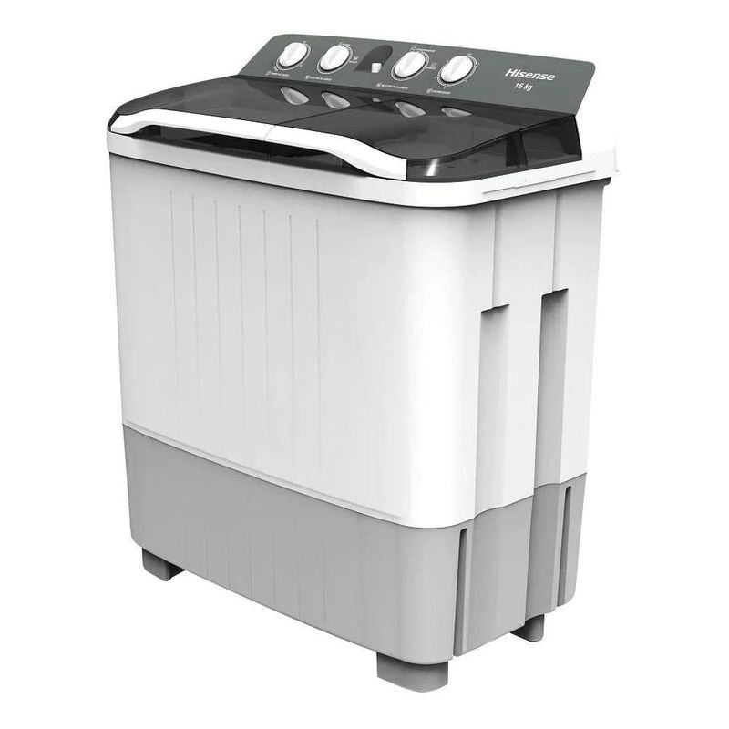 Lavadora Semiautomática Doble Tina 16kg Hisense Wsa1603p