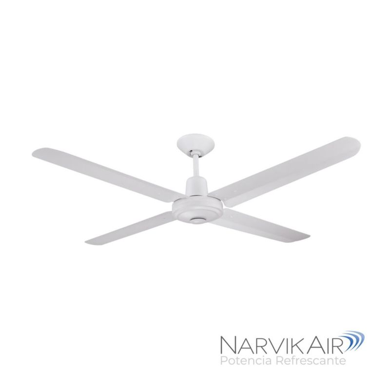 Narvik Ventilador de Techo de 56" Con 4 Aspas de Aluminio con Control de Pared Industrial NA-C56MW