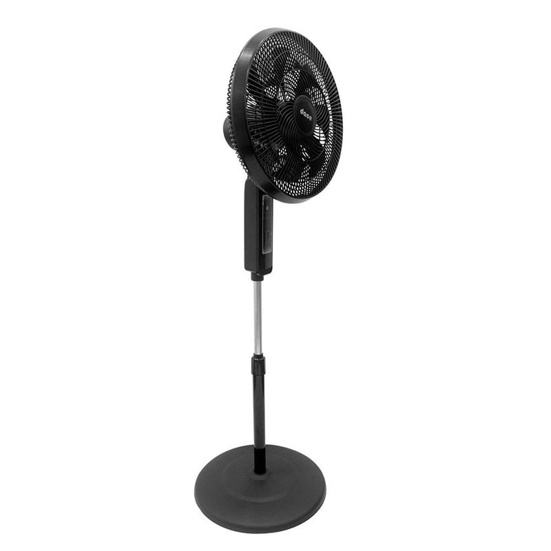 Ventilador de pedestal 16 pulgadas Dace con control remoto 7 aspas VPMX1601NR