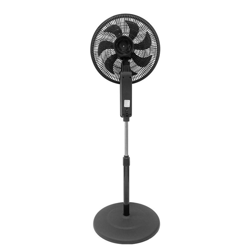Ventilador de pedestal 16 pulgadas Dace con control remoto 7 aspas VPMX1601NR