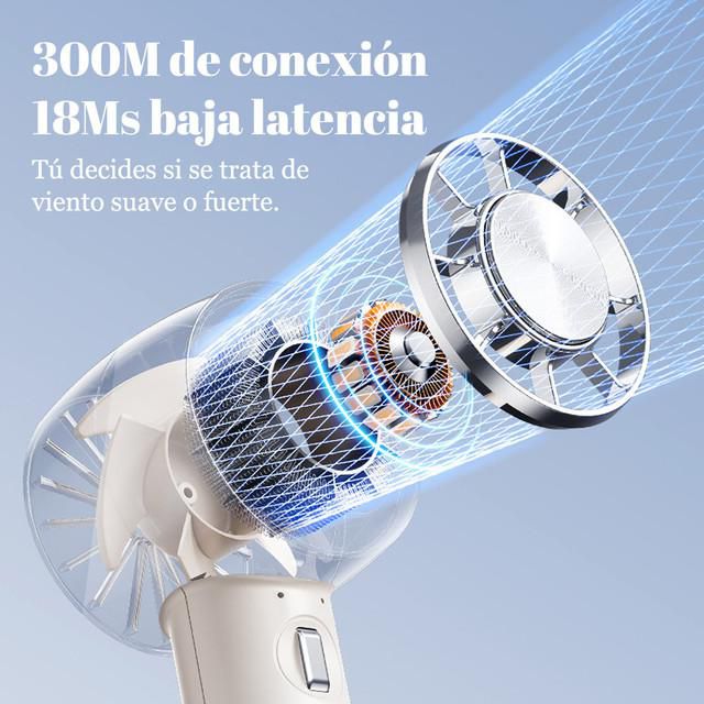 Ventilador pequeño de mano, portátil, portátil, pequeño mini recargable, silencioso, oficina, dormitorio, soporte de cuello halter.HOGAWAY