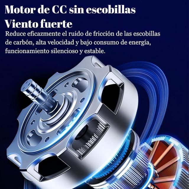 Ventilador pequeño de mano, portátil, portátil, pequeño mini recargable, silencioso, oficina, dormitorio, soporte de cuello halter.HOGAWAY