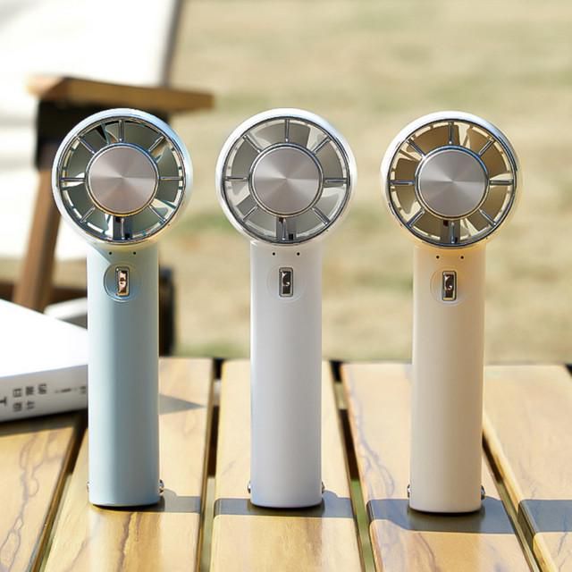 Ventilador pequeño de mano, portátil, portátil, pequeño mini recargable, silencioso, oficina, dormitorio, soporte de cuello halter.HOGAWAY