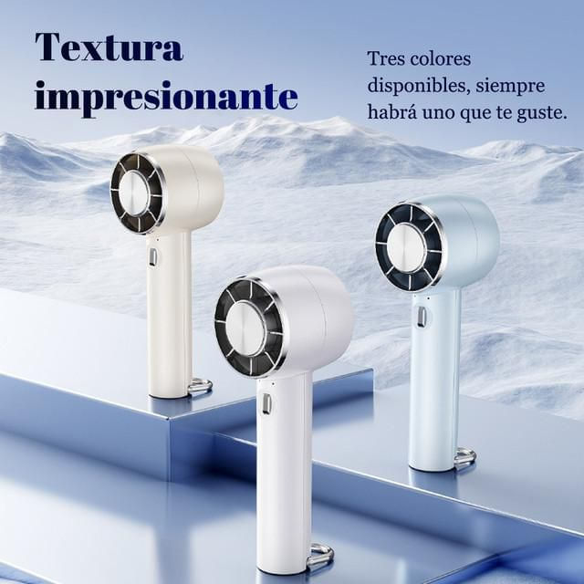 Ventilador pequeño de mano, portátil, portátil, pequeño mini recargable, silencioso, oficina, dormitorio, soporte de cuello halter.HOGAWAY