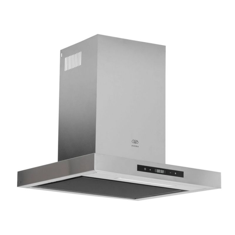 Campana de pared Tipo T 60cm Acero Inoxidable, 3 Velocidades, 1 filtro de malla y 2 filtros de carbón activado, Control por gestos y panel digital